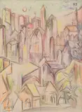 Untitled by Sadanand Bakre, Pastel on paper, sold Sep 2025