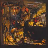 Untitled by S. H. Raza, Acrylic on canvas, sold Sep 2025