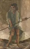 The Anchorite by Jehangir Sabavala, Oil on canvas, sold Sep 2025