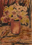 Untitled (Still Life) by K H, Gouache on paper, sold Sep 2025