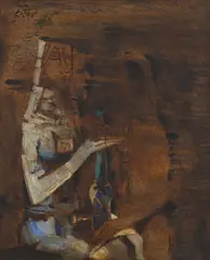 Untitled by M. F. Husain, 1964, Oil on canvas, sold Sep 2025