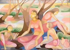 Untitled by Senaka Senanayake, 1981, Oil on canvas, sold Sep 2025