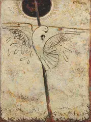 Untitled by K. K. Hebbar, Oil on canvas, sold Sep 2025