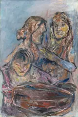 Untitled by Krishen Khanna, Oil on canvas, sold Sep 2025