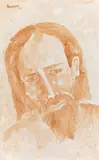 Untitled by Akbar Padamsee, Watercolour on mount board, sold May 2025