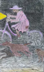 Untitled by Krishen Khanna, Mixed media on paper, sold May 2025