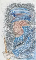 Untitled by Krishen Khanna, Mixed media on paper pasted on acrylic sheet, sold May 2025
