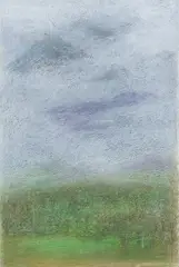 Untitled by Paramjit Singh, Pastel on paper, sold May 2025