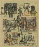 Untitled by Ganesh Pyne, Mixed media on paper pasted on board, offered May 2025