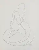 Untitled by Sadanand Bakre, Pastel on paper, sold May 2025