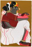 Untitled by Thota Vaikuntam, Acrylic on paper, sold May 2025
