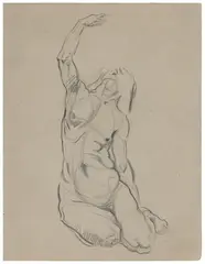 Untitled by K. K. Hebbar, Pencil on paper, sold May 2025