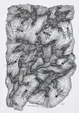 Untitled (Gond Art) by Jangarh Singh Shyam, 1994, Pen and ink on paper, sold May 2025