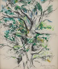 Untitled by Paritosh Sen, Mixed media on paper, sold May 2025