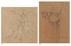 Untitled by Ganesh Pyne, Pen and ink on paper pasted on card, sold May 2025