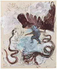 Untitled by K. G. Subramanyan, Watercolour on paper, sold May 2025