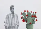 Untitled by Phaneendra Nath Chaturvedi, 2024, Pencil and watercolour on paper, sold May 2025