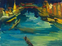 Untitled (Kashmir) by Hari Ambadas Gade, Gouache on paper, sold Jun 2025