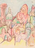 Untitled by Sadanand Bakre, Pastel on paper, sold Jun 2025