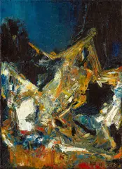 Untitled by S. H. Raza, Oil on canvas, sold Jun 2025