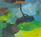 Untitled by Ganesh Haloi, Gouache on paper pasted on mount board, sold Jun 2025