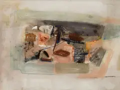 Untitled by Laxman Shrestha, 2004, Pastel on paper, sold Jun 2025