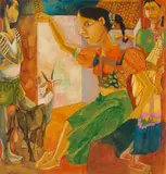 Untitled by K. Laxma Goud, Gouache on paper, sold Jun 2025
