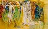 Untitled by Ramananda Bandyopadhyay, Watercolour and pen on paper, sold Jun 2025
