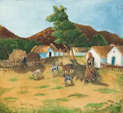 Untitled by Madhav Satwalekar, Oil on canvas, sold Jun 2025