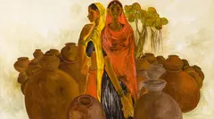 Untitled by B. Prabha, Oil on canvas, sold Jun 2025