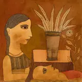 Untitled by Badri Narayan, Watercolour and pen on paper, sold Jun 2025