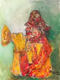 Bandwalla by Krishen Khanna, Oil on canvas, sold Jun 2025