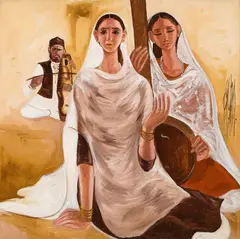 Untitled by B. Prabha, Oil on canvas, sold Jun 2025