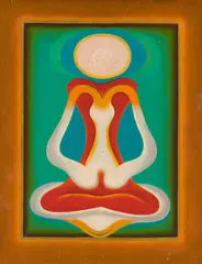 Untitled by Ghulam Rasool Santosh, Oil on canvas board, sold Jun 2025