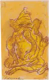 Untitled by Krishen Khanna, Pastel on paper pasted on mount board, sold Jun 2025