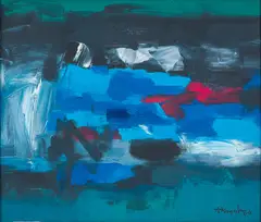 Untitled by K. M. Adimoolam, 2006, Oil on canvas, sold Jun 2025