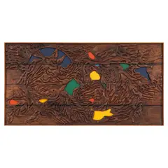 Untitled by Piraji Sagara, Mixed media on wood, sold Jun 2025