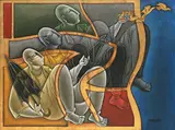 Untitled by Satish Gujral, Acrylic on canvas, sold Jun 2025