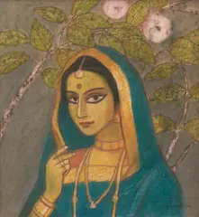 Untitled by Ganesh Pyne, Mixed media on paper, sold Jun 2025