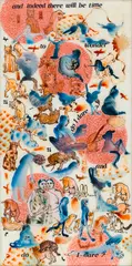 "And Do I Dare?" After T.S. Eliot by Nalini Malani, Acrylic, ink and enamel reverse painting on acrylic sheet, sold Jun 2025