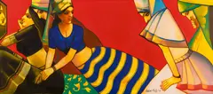 Untitled by Paresh Maity, Oil on canvas, sold Jun 2025