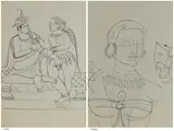 Untitled by F. N. Souza, Pen and ink on paper, sold Feb 2025