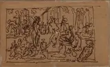 Untitled by Ram Kinker Baij, Pen and ink on paper, sold Feb 2025