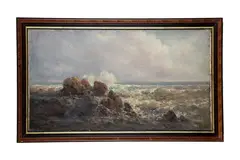 Untitled by Charles Henry Harmon, Oil on Canvas Seascape, offered Sep 2025
