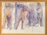 Untitled by Margaret Gauss-Keown, watercolour titled 'Nude study 1', sold Jul 2022