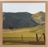 Untitled (Hilly Landscape) by Bryan Wilson, oil on canvas, sold Dec 2025