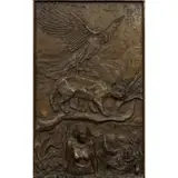 Artemis by John Nelson Battenberg, 2005, bronze relief plaque, sold Dec 2025