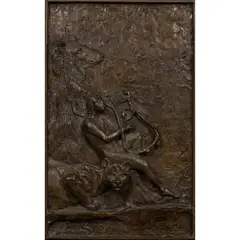 Orpheus by John Nelson Battenberg, 2005, bronze relief plaque, sold Dec 2025