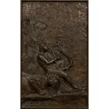 Orpheus by John Nelson Battenberg, 2005, bronze relief plaque, sold Dec 2025