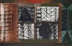 Untitled by Jagdish Swaminathan, Oil on canvas, sold Aug 2023